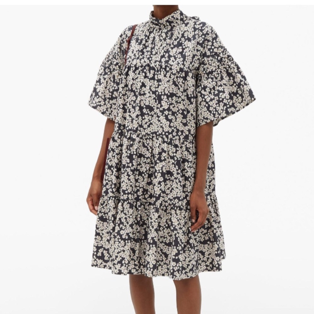 Merlette floral midi swing dress